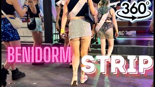 VR360° Benidorm 3D Street Night Walk | Majorca Street |Music Club | 12 October 2024 | 5.7K HDR