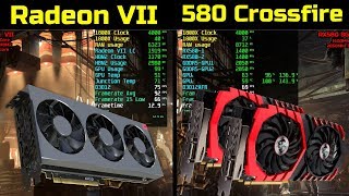 RX580 8GB Crossfire vs Radeon VII - 7 Games Split Screen 1440P