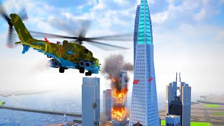 Helicopter Destruction Madness | Teardown