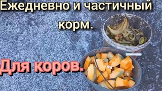 Корм для коров.Ежедневно и частично.Что даю?