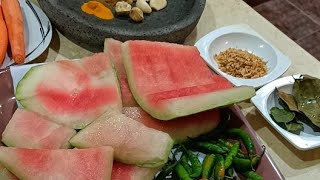 punya kulit semangka 🍉 jangan dibuang! Bisa jadi menu super lezat  @dapur lulu live