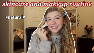 my *updated* natural everyday skincare + makeup routine | vlogmas day 13