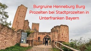 Burgruine Henneburg Burg Prozelten bei Stadtprozelten Unterfranken Bayern unterwegs mit Justus König