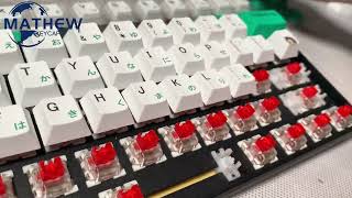 Demon Slayer Keycap DIY Mechanical Keyboard, 5-Sided Dye Sub Pbt , Cherry Profile Anime Keycaps