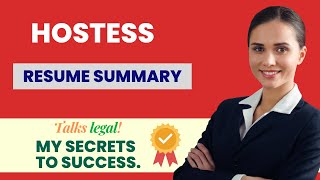 Hostess Resume Summary II How To Write Professional Headline - Talks Legal Tips