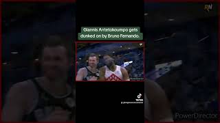 Giannis Antetokoumpo Gets Dunked On By Bruno Fernando