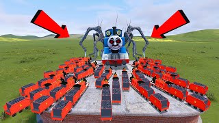 DARK THOMAS MUTANT VS X999 THOMAS THE TRAIN RED In garry's mod!