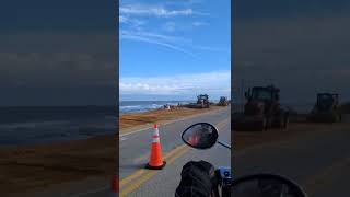 Ormond beach A1A post hurricane Nicole on the Indian chieftain 11/21/22