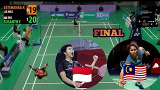 FINAL WS MALAYSIA INTERNATIONAL CHALLENGE 2022 ‼️🇲🇨 Susanto Yulia Yosephine 🆚 🇲🇾 Letshaana