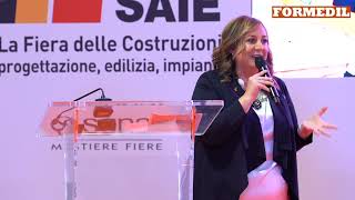 Apertura Lavori - Elena Lovera, presidente Formedil, Stefano Macale, direttore Formedil