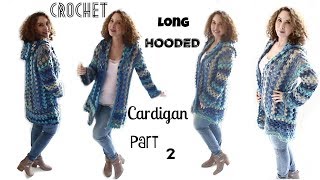 Caribbean Queen Hooded Long cardigan (blue vest part 2)