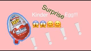 Kinder surprise egg unboxing!!!