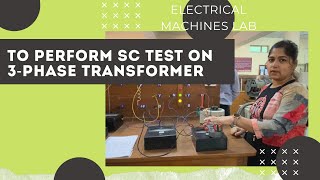 To perform short circuit test on three phase transformer