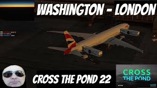 Washington to London, Part 1, VATSIM Cross The Pond Eastbound 2022