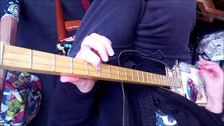 SPACE SO DEEP - homemade song - 2 string cbg