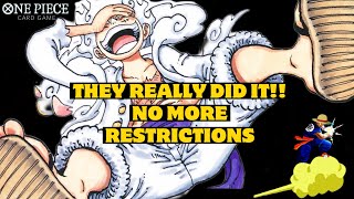 One Piece Card Game is Restricted No More!!! They Really Did It!!