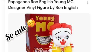 Unboxing Ron English Young Mc Popaganda vinyl action figure | so cute 🥰