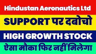 Hindustan Aeronautics Ltd | SUPPORT पर दबोचो | HIGH GROWTH STOCK | ऐसा मौका फिर नहीं मिलेगा