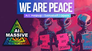 A.I. Mashup Dancehall / Opera - The Aliens have named themselves PEACE and we are in the way.. peace