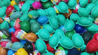 200 Yummy Kinder Surprise Egg Toys Opening - A Lot Of Kinder Joy Chocolate ASMR