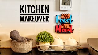 Kitchen counter top organization | Kitchen Makeover