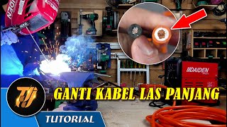 Cara ganti kabel las lebih panjang, ampere tetap sama