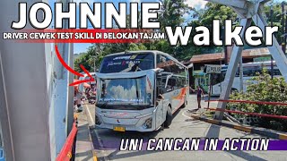 [DRIVER CEWEK UNJUK GIGI DI BELOKAN SULIT BUS PADANG JAKARTA! UNI CANCAN IN ACTION]