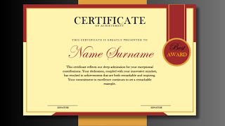 How to Make Simple Certificate in MS Word Part 11 #art #trending #creative #certificate #msword