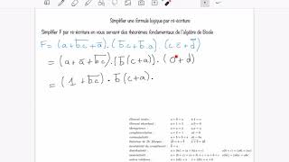 [Bases Num] Simplification d'une formule logique par ré-écriture