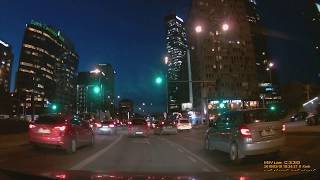 Driving in Warsaw City at night / Ciudad de Varsovia en la noche / 华沙市在晚上