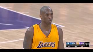 Kobe Bryant Went Mad - Screaming at Jeremy Lin to foul Mike Conley |2,Jan,2015|