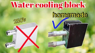 Water Cooling Block। How to Make Water Block for Peltier Module। Peltier module cooling system