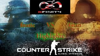 Gfinity 3 Semifinals - fnatic vs Titan [Mirage/Inferno/Dust2] - Highlights - 3.8.2014