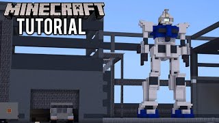 MINECRAFT : How To Build Gundam Blue Destiny Unit 0 Tutorial