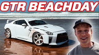 HIGH SPEED DRIFTING MY R35 GTR ON A BEACH IN AFRICA