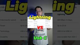 Lightning vs USB C - Which is Better Overall? #usbcharging #smartphone #tech #shorts #trendingshorts