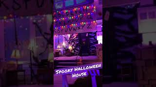 Spooky Halloween House Stranger Things The upside down haunted house #hauntedhouse  #shorts