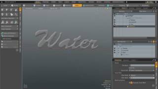 💧Quick Liquid 3D Text with Voxels - Modo 10.2 ✔