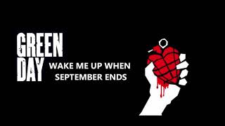 Green Day - Wake me up when september ends - (BACKING TRACK GuitaR SOLO)🎸