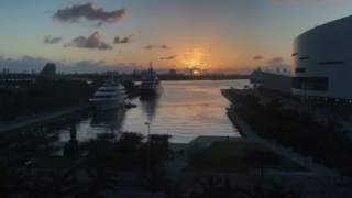 Amazing sunrise in Miami | Espectacular amanecer en Miami