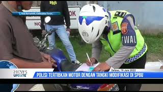 Polisi Tertibkan Pengendara Motor Dengan Tangki Modifikasi di SPBU Samarinda