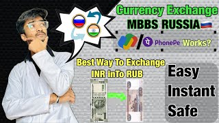 Currency Exchange MBBS Russia 🇷🇺| How to do transactions in russia | INR to RUB | Mbbs Abroad |