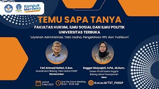 Temu Sapa Tanya (TST) Fakultas Hukum, Ilmu Sosial dan Ilmu Politik Universitas Terbuka #5