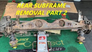 Mini Cooper S R53 rear subframe removal part 2