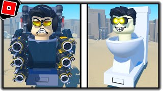 ALL NEW UPDATE with ALL G-MAN SKIBIDI TOILETS in TOILET WORLD ROLEPLAY - Roblox