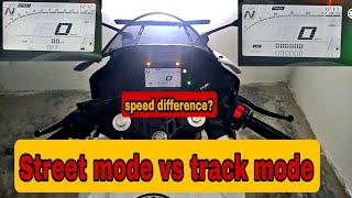 R15 V4 Street mode vs track mode || speed in  different modes || traction control problem