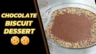 10Minutes Chocolate Biscuit Dessert Recipe|Chocolate Biscuit Pudding|Dessert Recipe|No Bake|#dessert