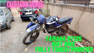 Yamaha DT 125 (Dirt Bike) Fully Modified and Tuned with RXZ Body | Walkaround/Review | Offroad Bike