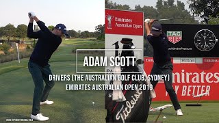 Adam Scott Golf Swing Drivers (DTL, FO), Emirates Australian Open (Sydney), December 2019.