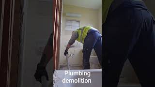 plumbing demolition #plumbing #plumber